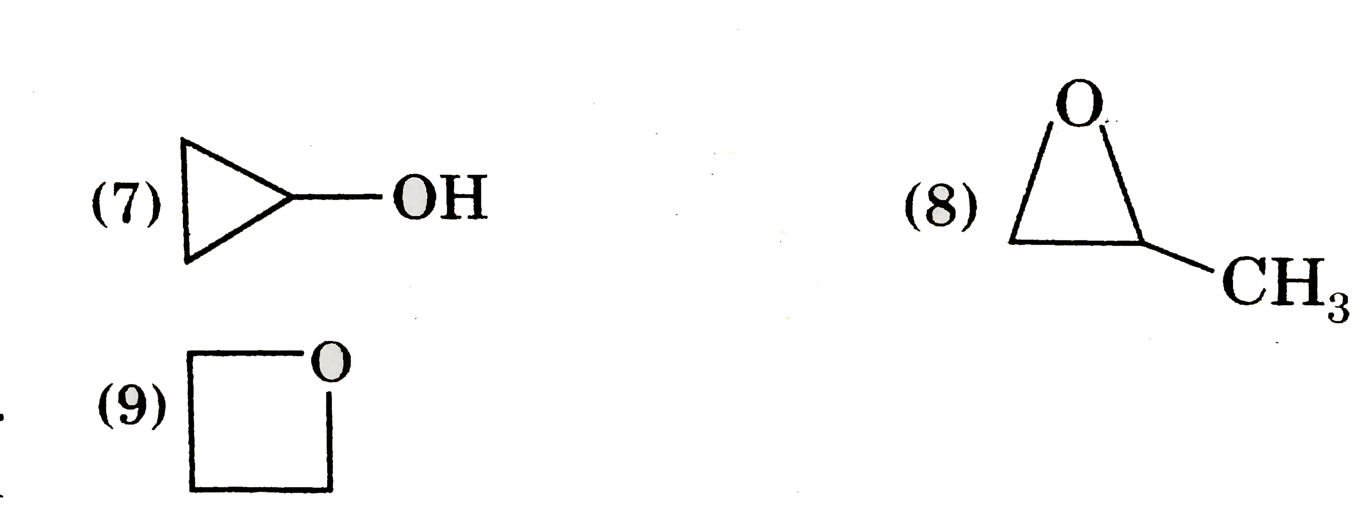 Molecular formula C(3)H(6)O having following structures.   (1) CH(2)=CH-CH(2)-OH   (2) CH(2)=underset(OH)underset(|)C-CH(3)   (3) underset(OH)underset(|)CH=CH-CH(3)   (4) CH(3)-CH(2)-underset(O)underset(||)C-H   (5) CH(3)-underset(O)underset(||)C-CH(3)   (6) CH(2)=CH-OCH(3)      Find out the incorrect statement.