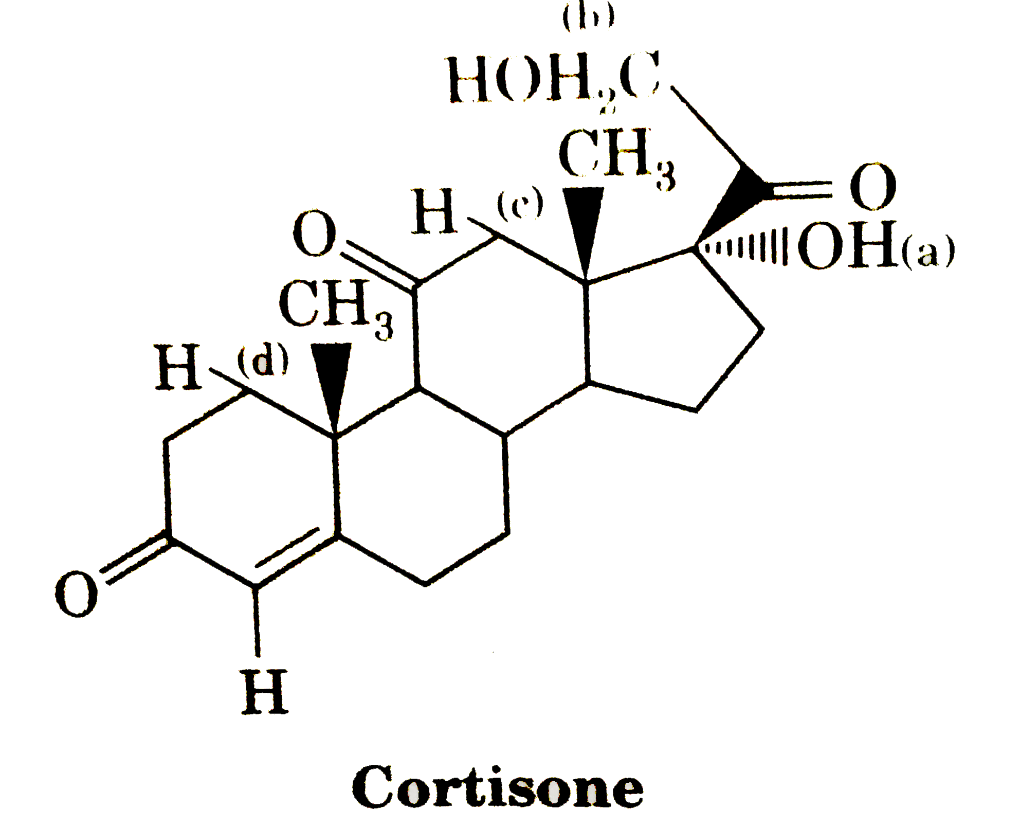 Correct order of acidic strength in Cortisone :