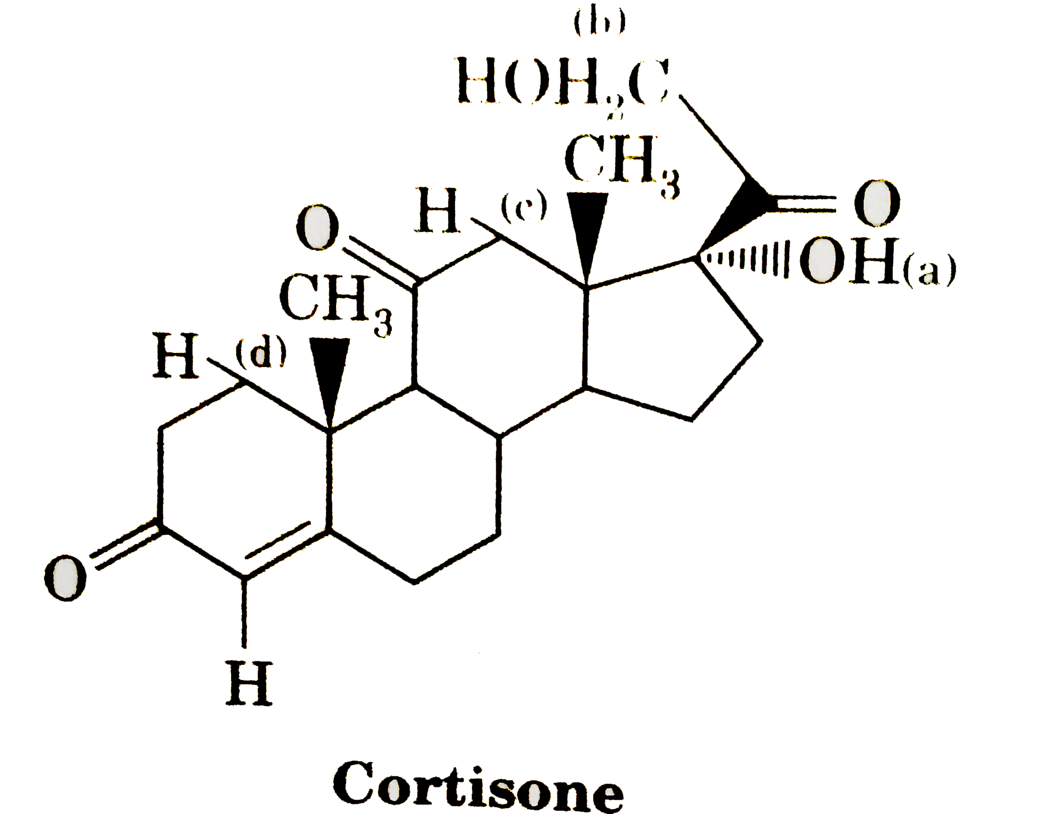 Total stereoisomer of the compound Cortisone is :