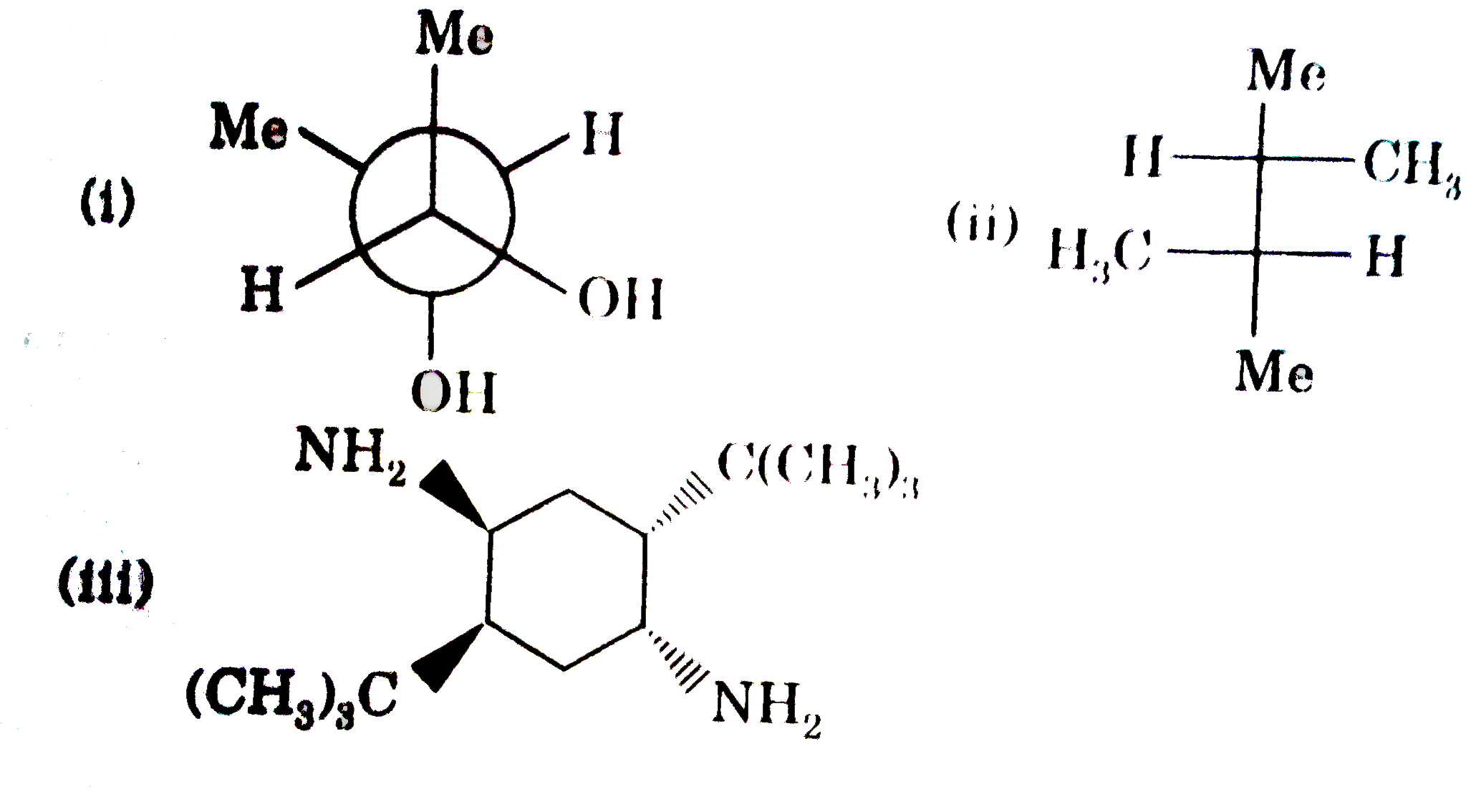 Some compounds are given below :       How many compounds are achiral but have chiral centre ?