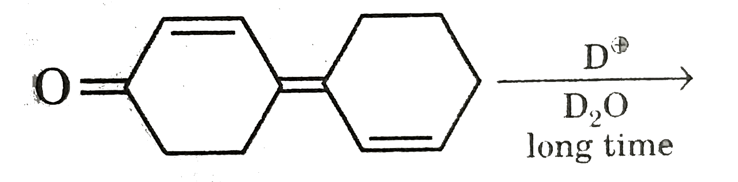 What will be the number of hydrogen atoms (Y) replaced by D on prolonged treatment with D^(o+)//D(2)O ?