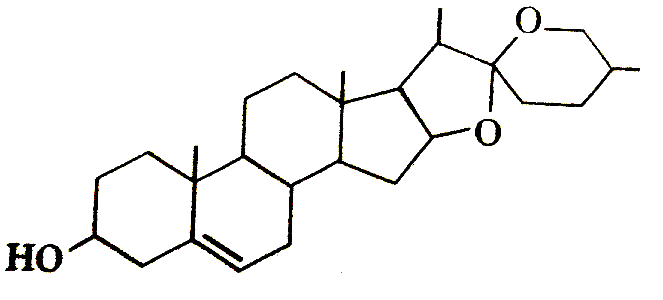 Number of chiral carbons in  Diosgenin are :