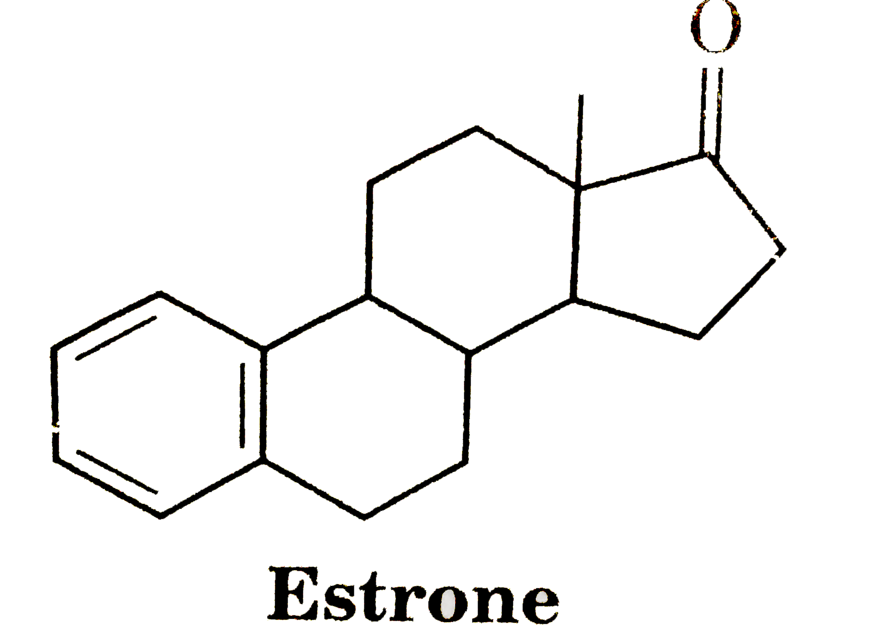 How many chiral C are present in estrone ?