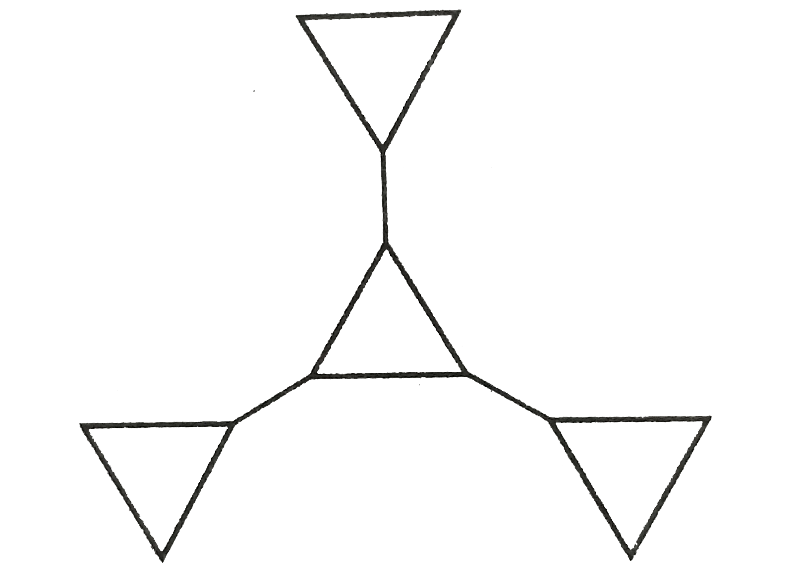 Number of geometrical isomers for the for the following compound will be :