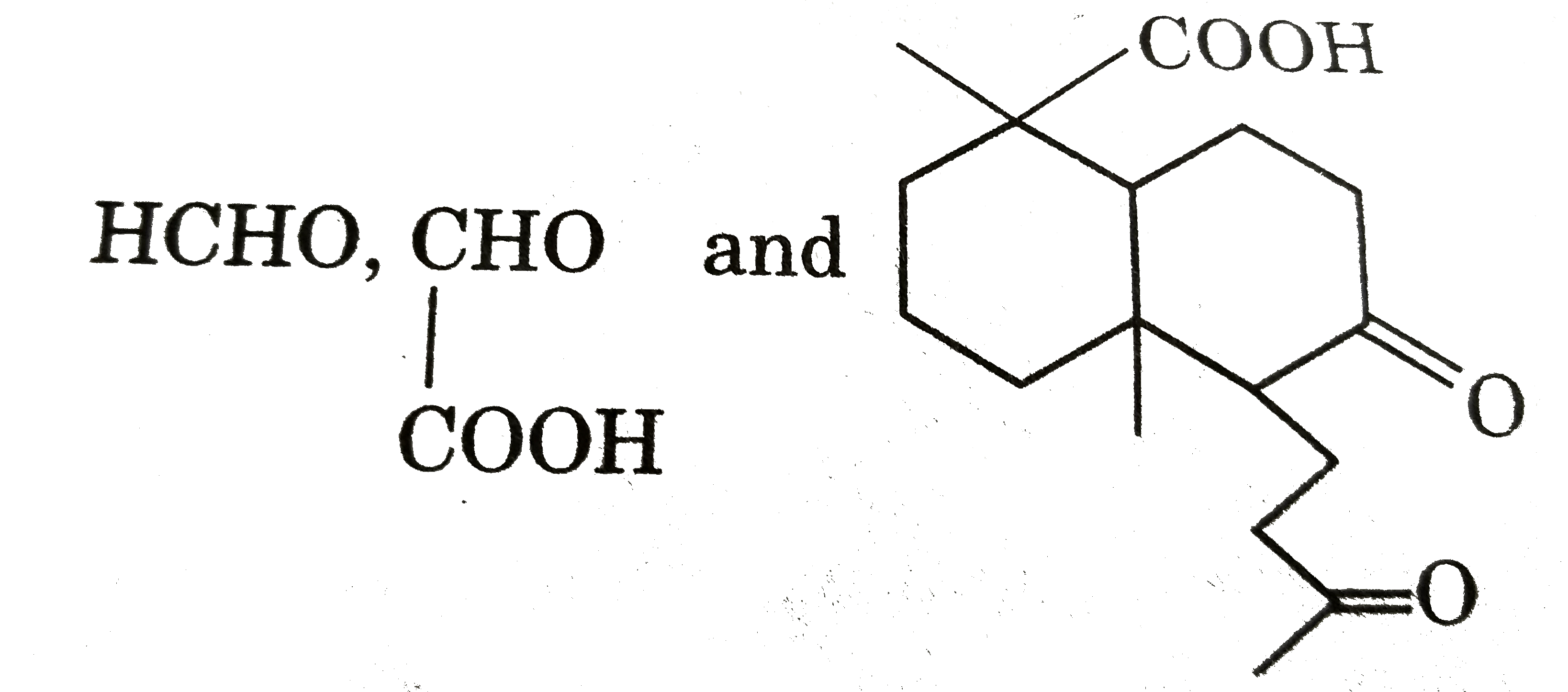 Ozonolysis of a compound Agathene dicarboxylic acid gives following compounds :      on complete reduction by Na-EtOH Agathene dicarboxylic acid give hydrocarbon C(20)H(38) which have 5 chiral carbon in   The structure of Agathene dicarboxylic acid is :