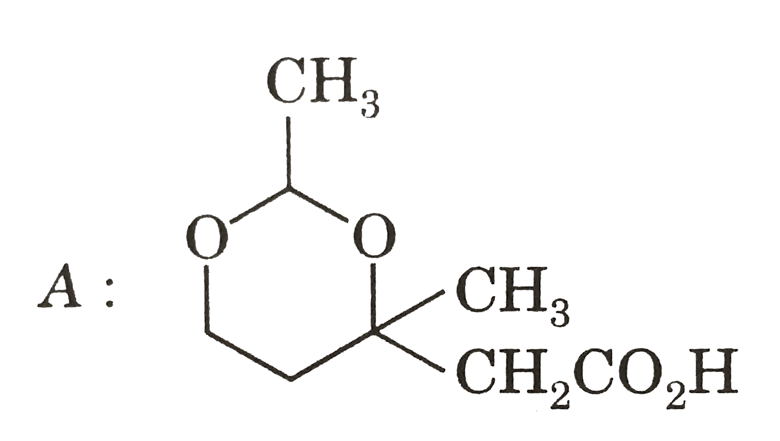 A reseach scholar synthesised the compound A in the laboratory       He wanted to study this compound in acidic medium and kept for some time in it .After anhour , when isolated the compound ,to his surprise, he got the mixture of two compounds B, C. He studied their properties and compared them with A.     Compound C is :