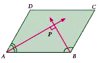 In a parallelogram ABCD, the bisectors of the consecutive angles  ∠A and  ∠B insersect at P.  Show that ∠APB = 90^(@)