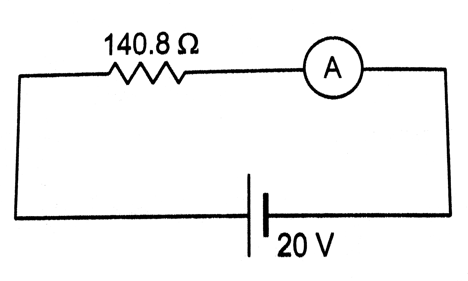 The ammeter shown in figure consists of a 480(omega)coil connected in parallel to a 20 (omega) shunt. Find the reading of the ammeter.