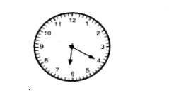 Read the correct time from the given clock