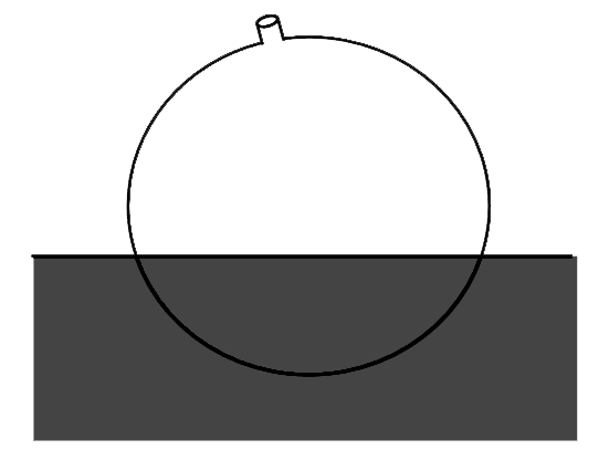 A sealed balloon, filled with air, floats in water with (1)/(3) of its volume submerged. It was found that if it is pushed inside water at a depth h, it remains in equilibrium, neither sinking nor rising. Find h. Given that height of water barometer is 10m and temperature is constant at all depth.