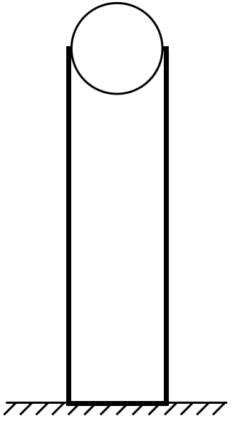 There is a long vertical tube of radius r containing air at atmospheric pressure. A steel ball is held at the mouth of the tube and dropped. The ball has radius r and it just fits inside the tube. The tube wall is perfectly smooth and no air can leak from the tube as the ball falls inside it. The ball falls through half the length of the tube before coming to rest. Assume that wall of the tube is perfectly conducting and temperature of the air inside the tube remains constant. Density of steel is d and atmospheric pressure is P(0) and take L gt gt  r. Take air to be an ideal gas.     (a) Find the radius (r) of the tube.   (b) At what depth from the top of the tube the ball will be in equilibrium?
