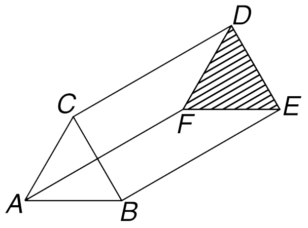 A prism shaped network of resistors has been shown in the figure. Each arm (like AB, AC, CD, DF ...) has resistance R. Find the equivalent resistance of the network between   (a) A and B   (b) C and D