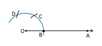 Construct the angles of the following measurements: (i) 30 (ii) 22