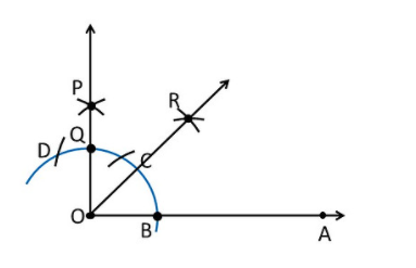 Construct the angles of the following measurements: (i) 30 (ii) 22(1/2)  (iii) 15
