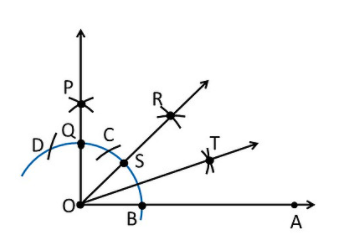 Construct the angles of the following measurements: (i) 30 (ii) 22(1/2)  (iii) 15