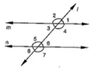 In Figure, m||n\ 
and /1=65^0.  F i n d   /5 a n d\ /8