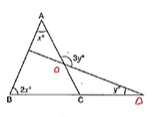 In Figure, what is y
in terms of x\ ?

3/2x
 (b)
  4/3x
 (c) x
 (d)
  3/4x