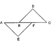 In Figure, it is given
  that A B=C F ,\ E F=B D\ a n d\ /A F E=\ /C B Ddot
Prove that  A F E=\ ~= C B D