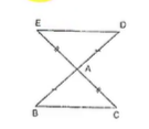 In Figure, the side B A\ a n d\ C A
have been produced such
  that B A=A D\ a n d\ C A=A Edot
Prove that segment D E||B C