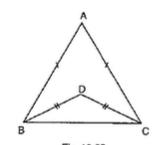 In Figure, AB=AC and DB=DC ,
find the ratio /A B D\ :\ /A C D