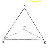 In Figure,  A B C\ a n d\  D B C
are two triangles on
  the same base B C
such that A B=A C\ a n d\ D B=D Cdot
Prove that /A B D=/A C D