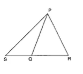 In Figure, P Q=P Rdot
Show that P S > P Q