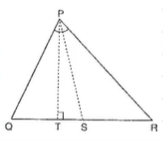In Figure P S
is the bisector of /Q P R
and P T|Q R
. Show that /T P S=1/2(/Q-/R)dot
