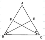 In Figure, A B=A CdotB E
and C F
are respectively the bisectors of /B
and
  /C
.
  Prove that E B C=F C Bdot

Figure