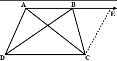 If A B C D
is a quadrilateral in which A B  C D
and A D=B C ,
prove that /A
=/B
.