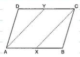 In Figure, A B C D
is a parallelogram and X ,Y
are the mid=points of sides A B
and D C
respectively. Show that  A X C Y
is a parallelogram.