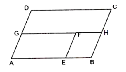 In Figure, A B C D\ a n d\ A E F G
are two parallelograms.
  If /C=58^0,
find /F