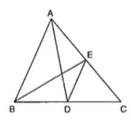 In Figure, A D
is the median and D E  A Bdot
Prove that B E
is the median.