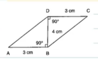 A B C D
is a
  quadrilateral and B D
is one of its diagonals as shown in Figure. Show that A B C D
is a parallelogram and find its area.