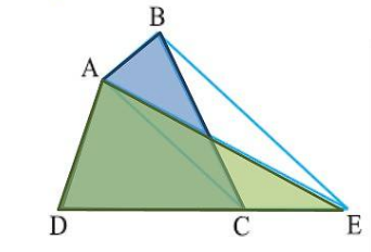 In Figure, A B C D
is a
  quadrilateral and B E|A C
and also B E
meets D C
produced at
  Edot
Show that
  area of  A D E
is equal to
  the area of the quadrilateral A B C D