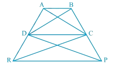 In Fig.9.29, a r\ (B D P)\ =\ a r\ (A R C)and a r\ (B D P)\ =\ a r\ (A R C). Show that both the quadrilaterals ABCD and  DCPR are trapeziums.