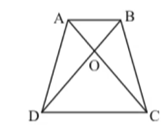 In Figure, A B C D
is a
  trapezium in which A B||C D
. Prove
  that:
a r( A O D)=a r( B O C)dot
