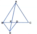 In Figure, ABC and BDE
are two equilateral triangles such that D is the mid-point of BC , AE intersects BC in F 
Prove that: a r( BDE)=1/4 ar (ABC)