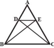 In Figure, D , E
are points on sides A B
and A C
respectively of  A B C ,
such that a r( B C E)=a r( B C D)dot
Show that D E  B Cdot