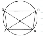 If two sides of a cyclic quadrilateral are parallel, prove that the
  remaining two sides are equal and the diagonals are also equal.(in figure)
OR
A cyclic trapezium is isosceles and its diagonals are equal.