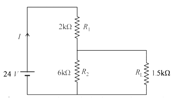 For the circuit shown in figure