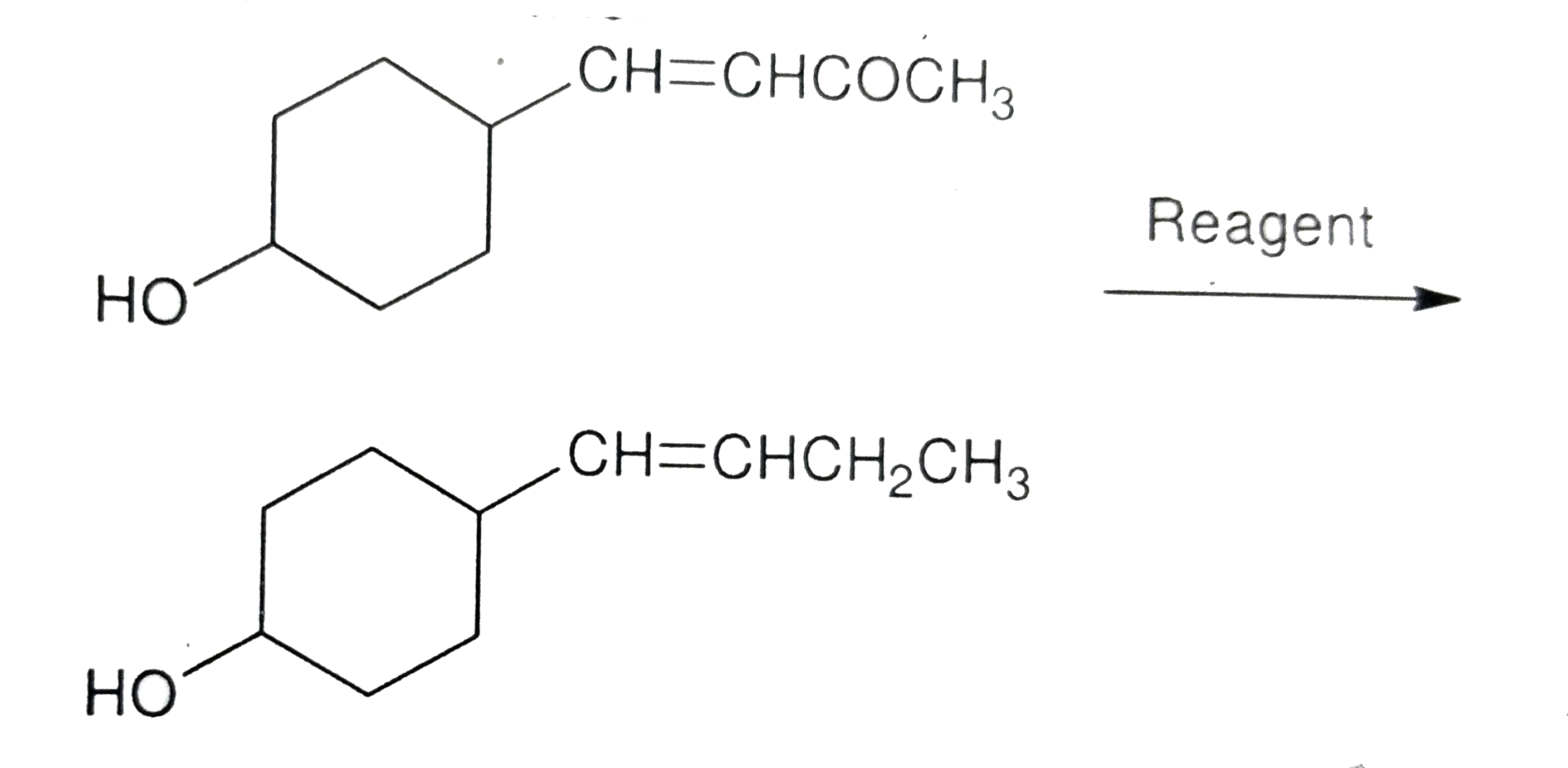 In the given transformation, which of the following is the most appropriate reagent ?