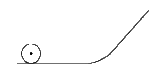 A solid sphwere and solid cylinder of identical radii approach an incline with the same linear velocity (see figure). Both roll without slipping all throughout. The two climb  maximum heights h(sph) and h(cyl) on the incline. The ratio (h(sph)/(h(cyl))) is given by :