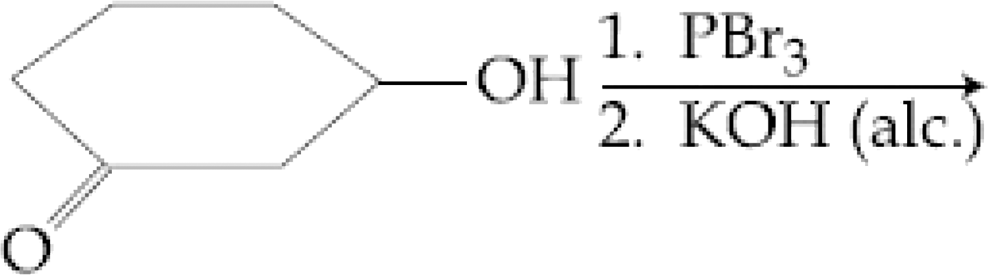 The major product of the following reaction is :