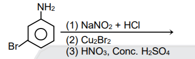 The major product for above sequence of reaction is: