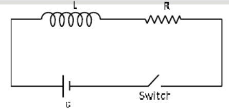 The circuit is switched on at t=0, Find the time when energy stored in inductor becomes 1/n tiimes of maximum energy stored in it: