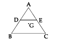 ABC is a plane lamina of the shape of an equilateral triangle. D , E are mid points of AB,AC and G is the centroid of the lamina . Moment of inertia of the lamina about an axis passing through G and perpendicular to the plane ABC is I0  If part ADE is removed, the moment of inertia of a remaining part about the same axis is (NI0)/16 where N is an integer . Value of N is