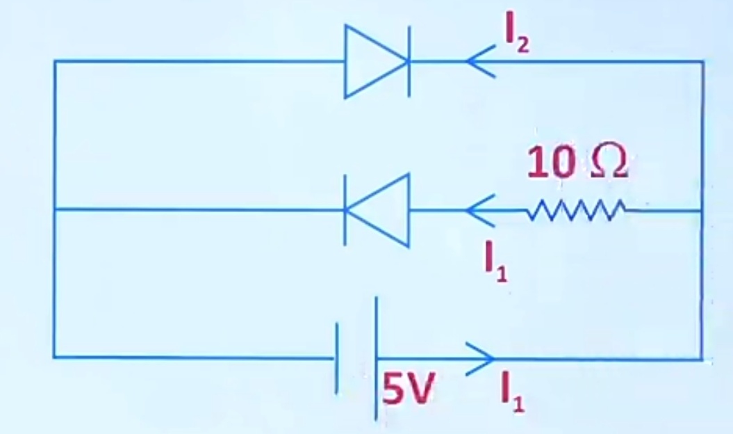 Find the value of current in circuit