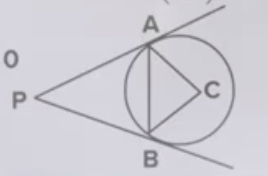 Angle between tangents is tan^-1(12/5) , ratio of arDeltaPAB and arDeltaCAB=   x^2-y^2-2x-4y+4=0