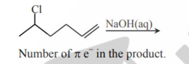 Number of Pi electron in the product