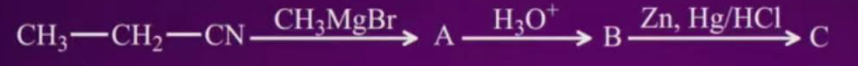 From the given scheme, identify C ?,